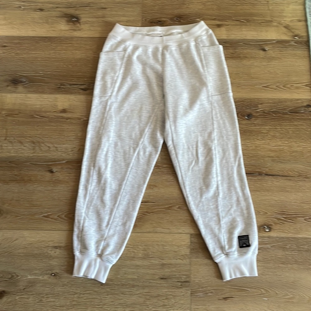 Heathered grey jogger sweatpants